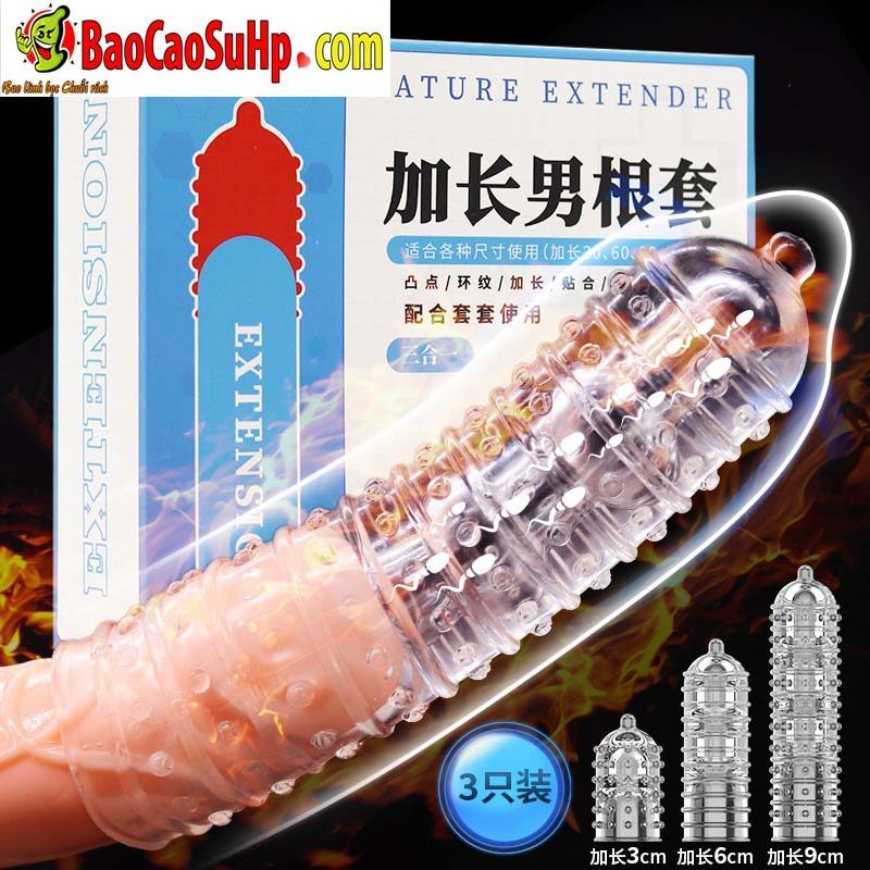 Bao cao su Donden gai siêu mềm ProDotted tăng kích thước an toàn
