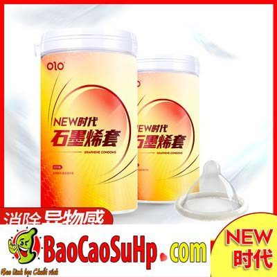 Bao cao su Olo Hyaluronic Acid Graphene 001 tăng khoái cảm mỏng mềm như da em bé
