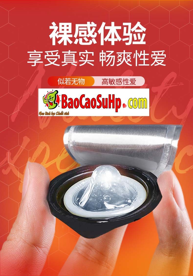 Bao cao su Olo Hyaluronic Graphene siêu mỏng mềm mịn như da
