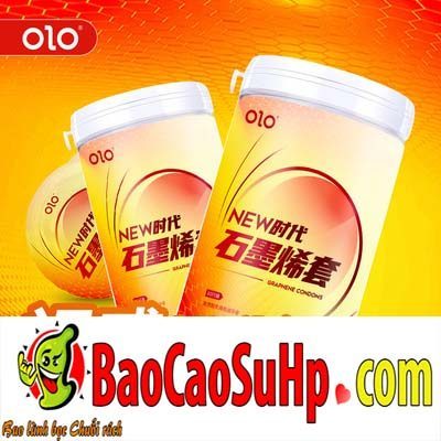 Bao cao su Olo Hyaluronic Acid Graphene 001 siêu mỏng, tăng khoái cảm tự nhiên