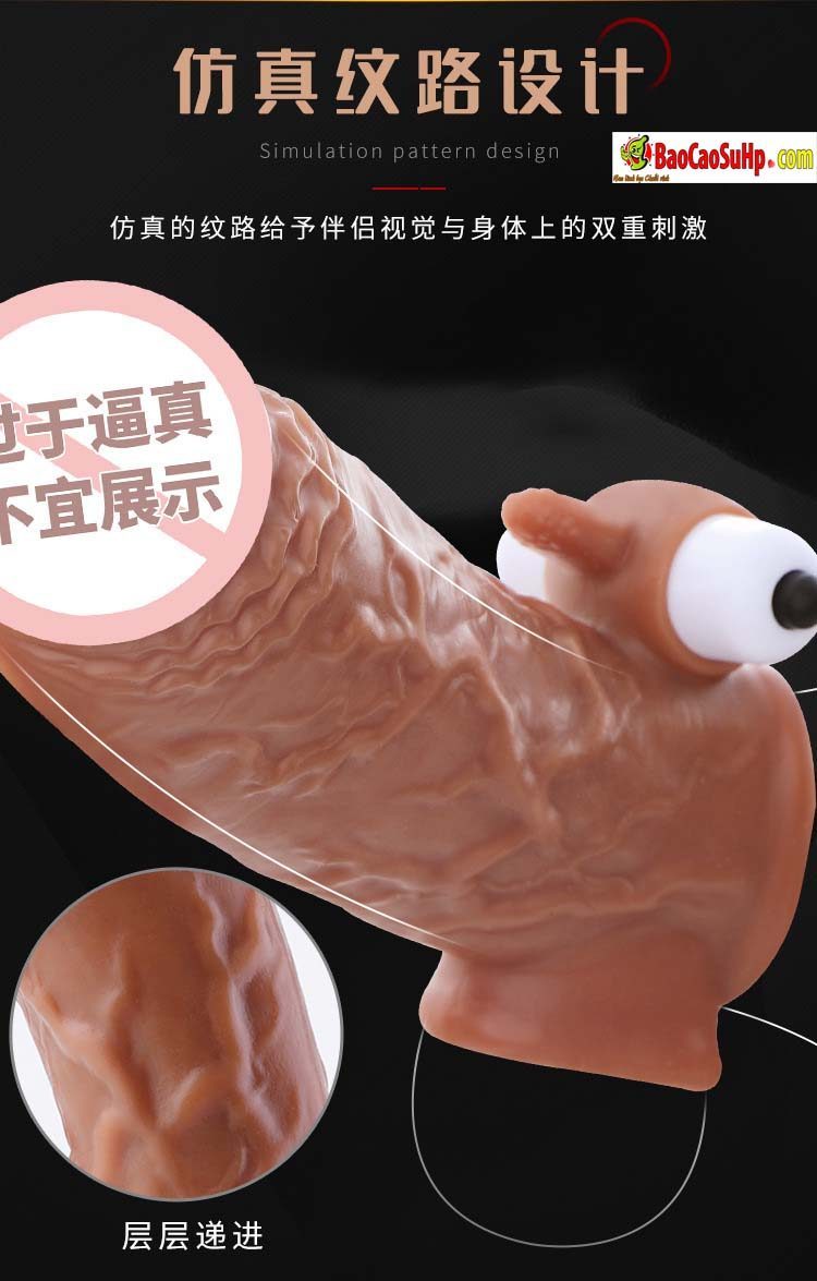 Bao cao su donden Wolf Teeth 10 - Bao cao su donden Wolf Teeth tai thỏ răng cưa kích thích điểm G cực đã