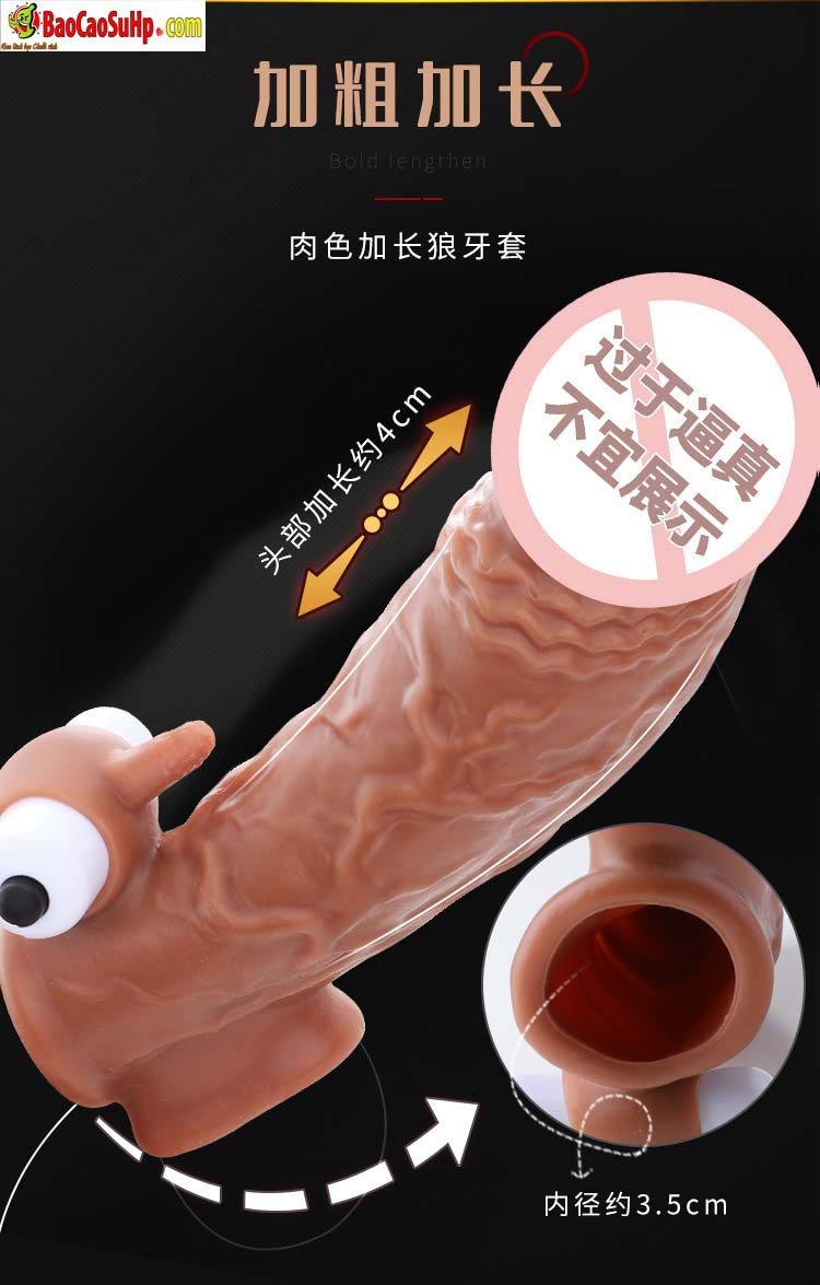 Bao cao su donden Wolf Teeth 8 - Bao cao su donden Wolf Teeth tai thỏ răng cưa kích thích điểm G cực đã