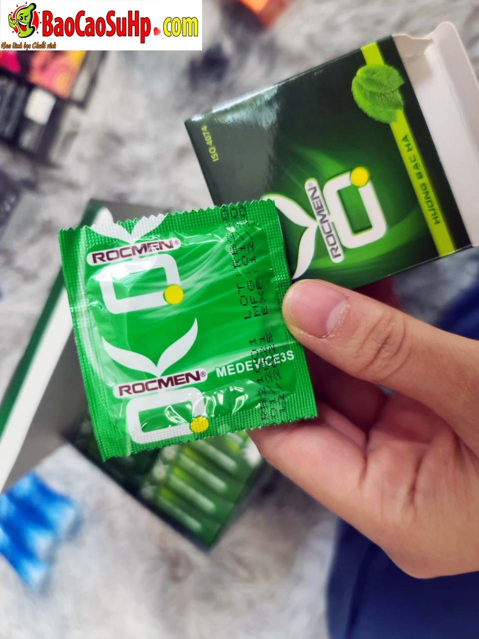 Bao cao su Ok Rocmen bạc hà 144c an toàn, thoải mái, gia đình