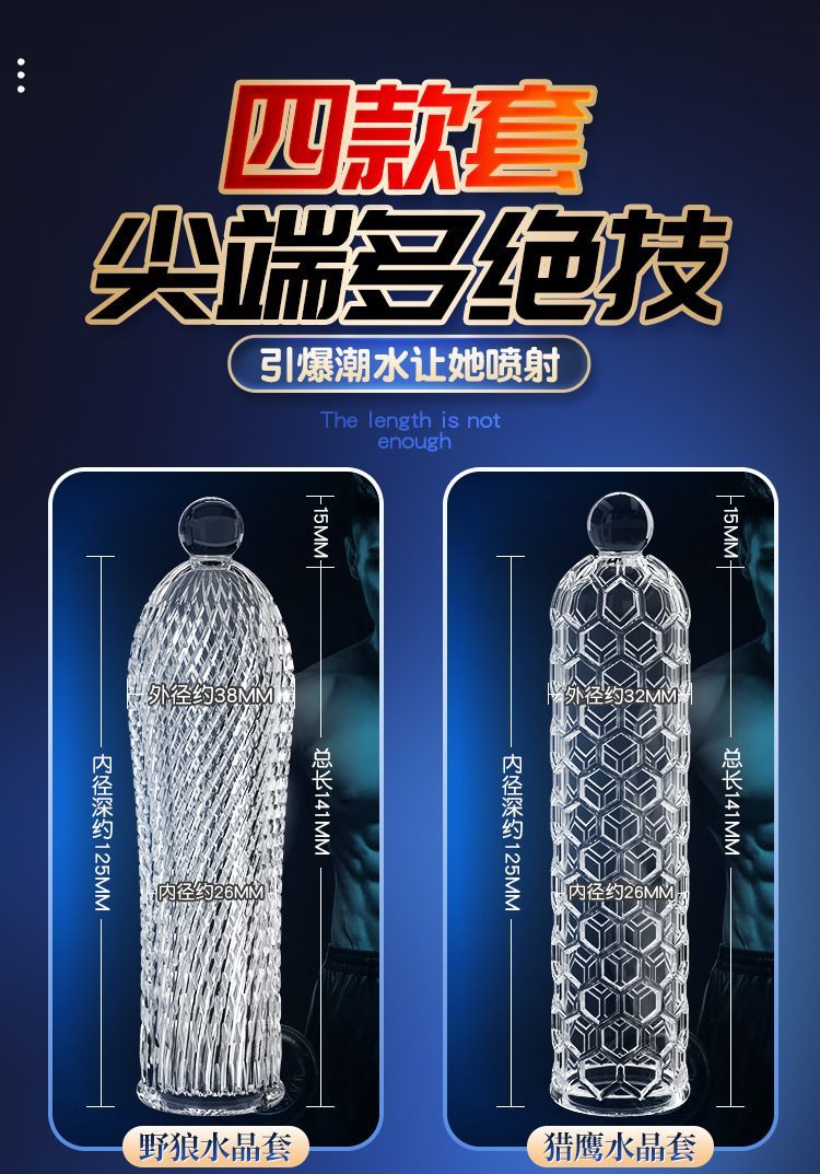 bao cao su donden Schegy 4 12 - Bộ bao cao su đon dên Schegy 4 chiếc trong suốt gân gai khủng giá rẻ