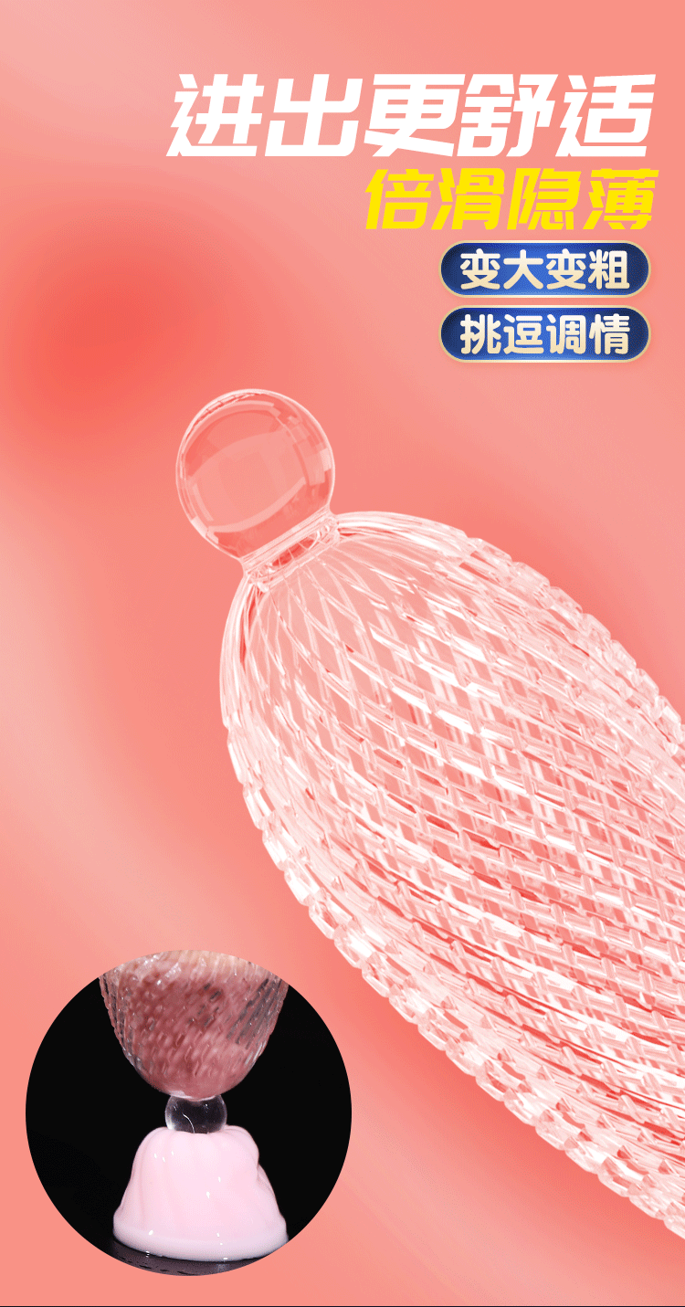 bao cao su donden Schegy 4 20 - Bộ bao cao su đon dên Schegy 4 chiếc trong suốt gân gai khủng giá rẻ