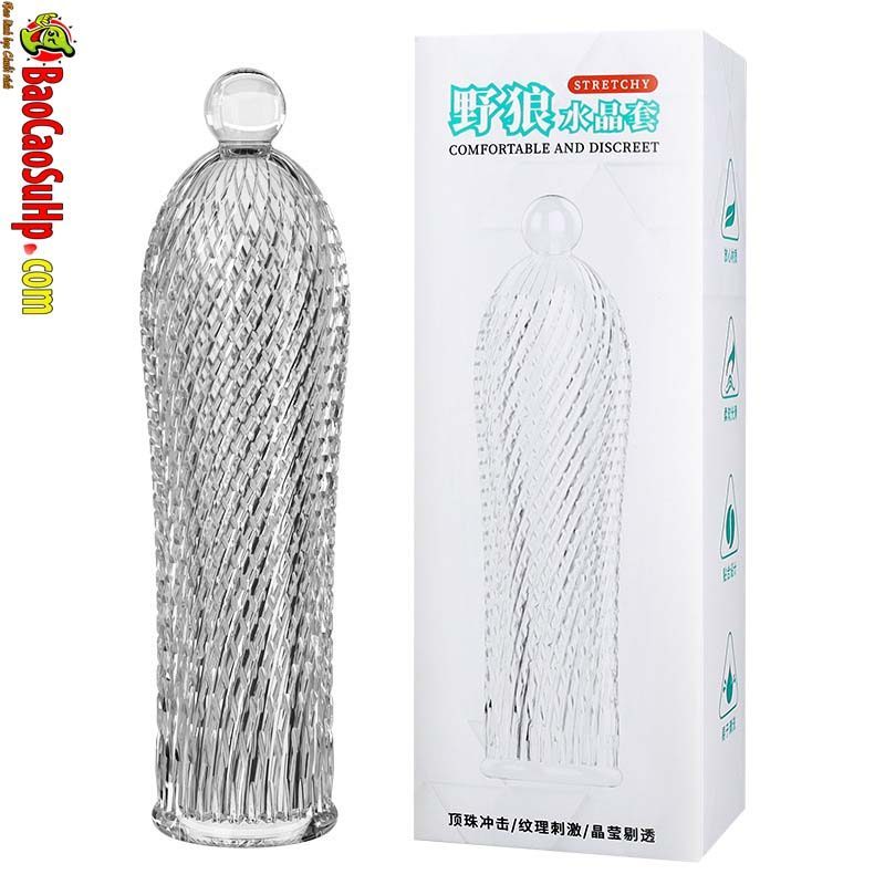 Bộ bao cao su đôn dên Schegy 4 chiếc trong suốt gân gai khủng giá rẻ