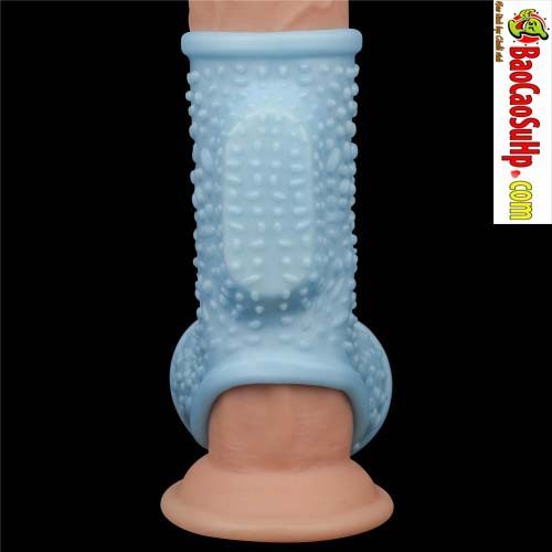 bao cao su donden Lovetoy Knights Ring 3 - Bao cao su donden thân hở đầu Lovetoy Knights Ring rung (Xanh lam)