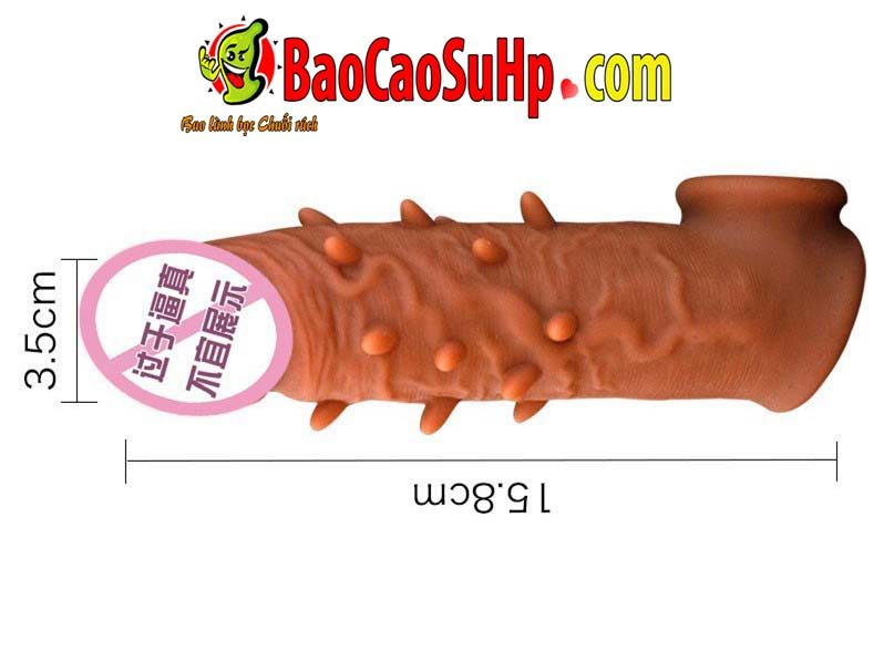 Bao cao su gai gân có quai đeo Top notch tăng kích thước kích thích