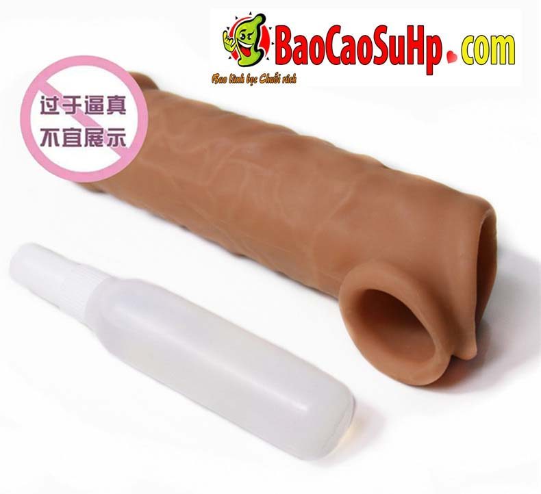 Bao cao su gai gân có quai đeo Top notch tăng kích thước kích thích