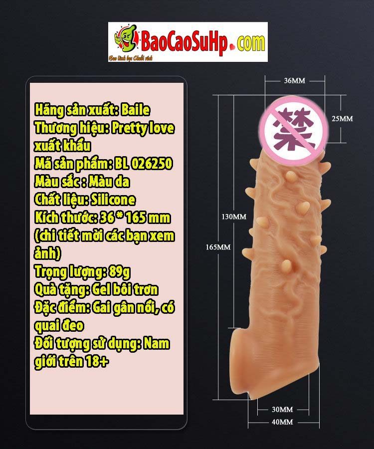 bcs donden Prettylove OSBORN 7 - Bao cao su donden gai gân màu da bền bỉ Prettylove OSBORN
