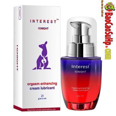 Gel Bôi Trơn Interest Ignight Úc Tăng Kích Thích Âm Đạo Nồng Cháy 