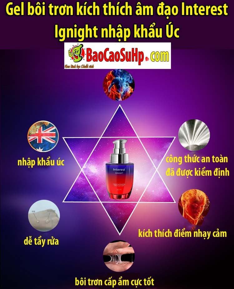 Gel bôi trơn Âm Đạo Kích Thích Nhập Khẩu Úc Tăng Cảm Giác