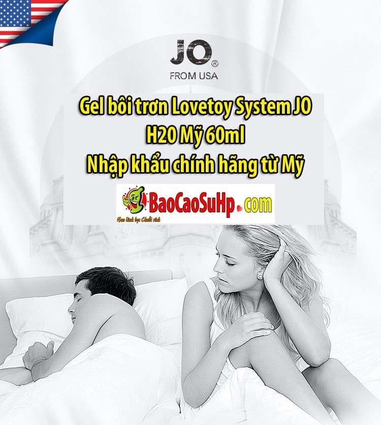 Gel bôi trơn Lovetoy System JO H20 60ml Mỹ mượt mịn, an toàn