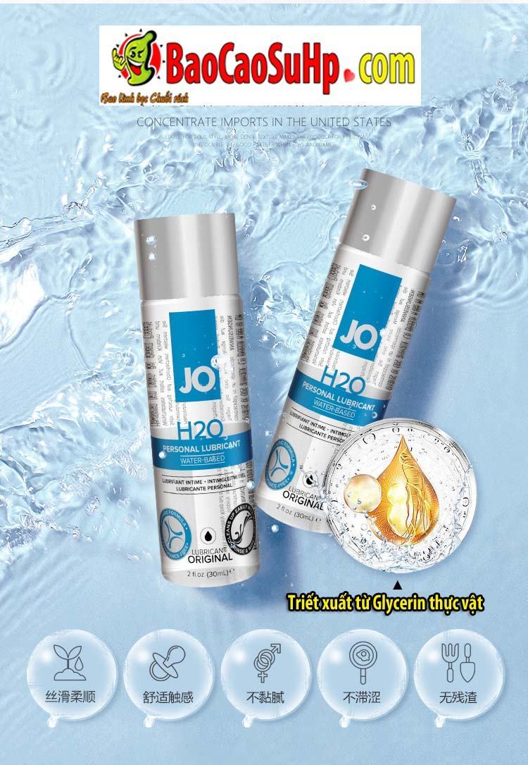 Gel bôi trơn Lovetoy System JO H20 60ml Mỹ mượt mịn, an toàn