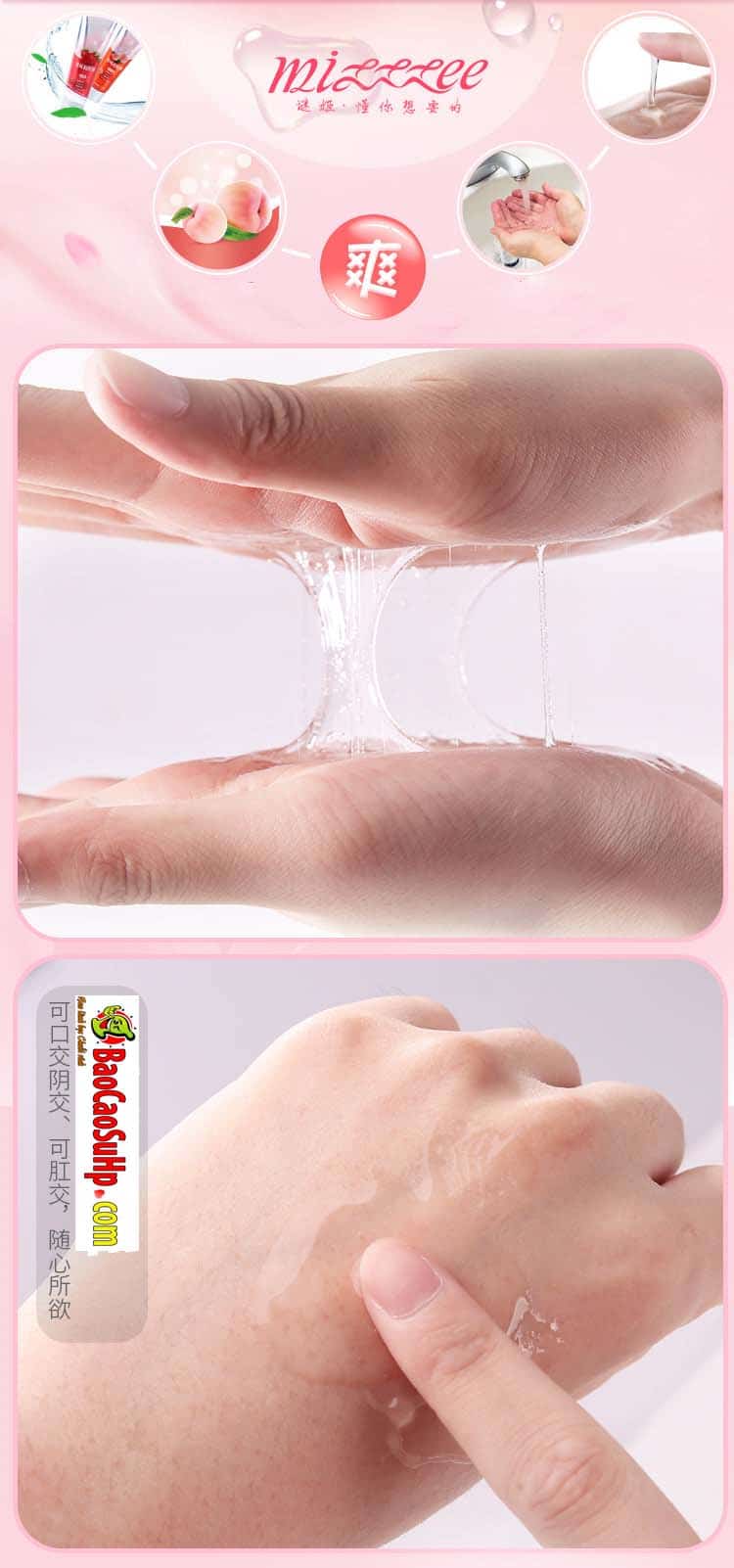 Gel Bôi Trơn Mizzzee Vị Dâu 100ml - Mát Lạnh Kích Thích Mua Ngay