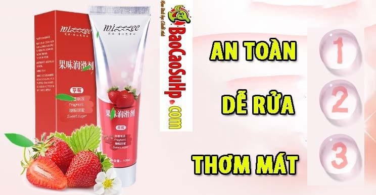 Gel Bôi Trơn Mizzzee Vị Dâu 100ml - Mát Lạnh Kích Thích Mua Ngay