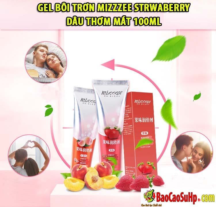 Gel Bôi Trơn Mizzzee Vị Dâu 100ml - Mát Lạnh Kích Thích Mua Ngay
