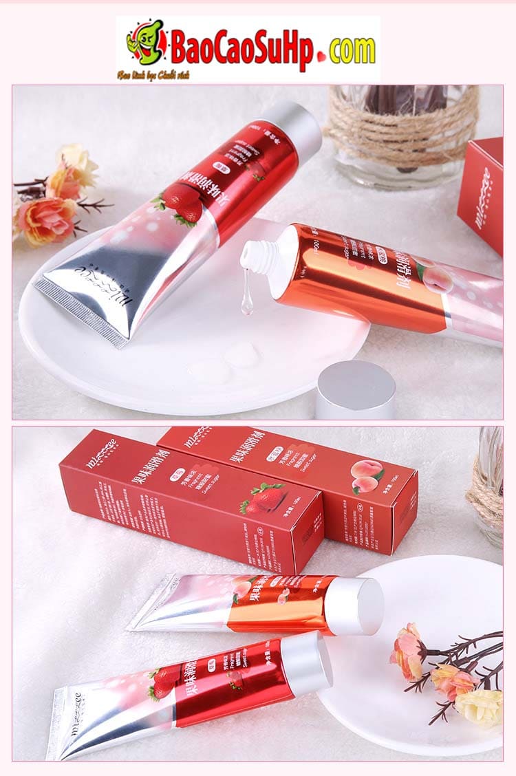 Gel bôi trơn Mizzzee hương dâu tươi mát 100ml tăng khoái cảm