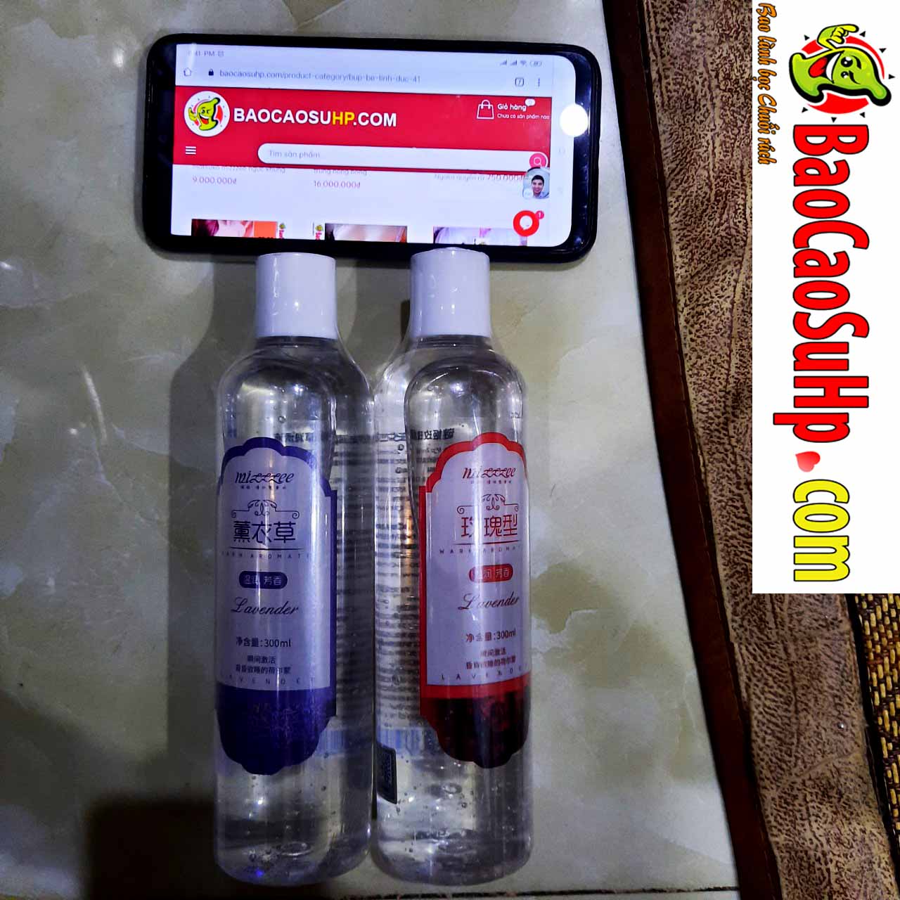 Gel Bôi Trơn Mizzzee Hoa Hồng Lavender Lô Hội 300ml Mát Lạnh