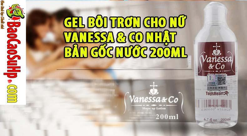 Gel Bôi Trơn Vanessa Co Nhật Bản Gốc Nước 200ml Mềm Mịn Dịu Nhẹ
