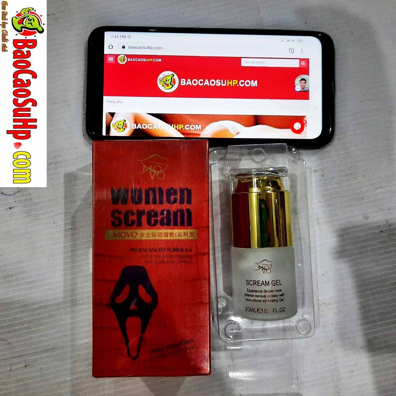 Gel bôi trơn Movo Scream 12ml Tăng cảm giác kích thích cực đỉnh