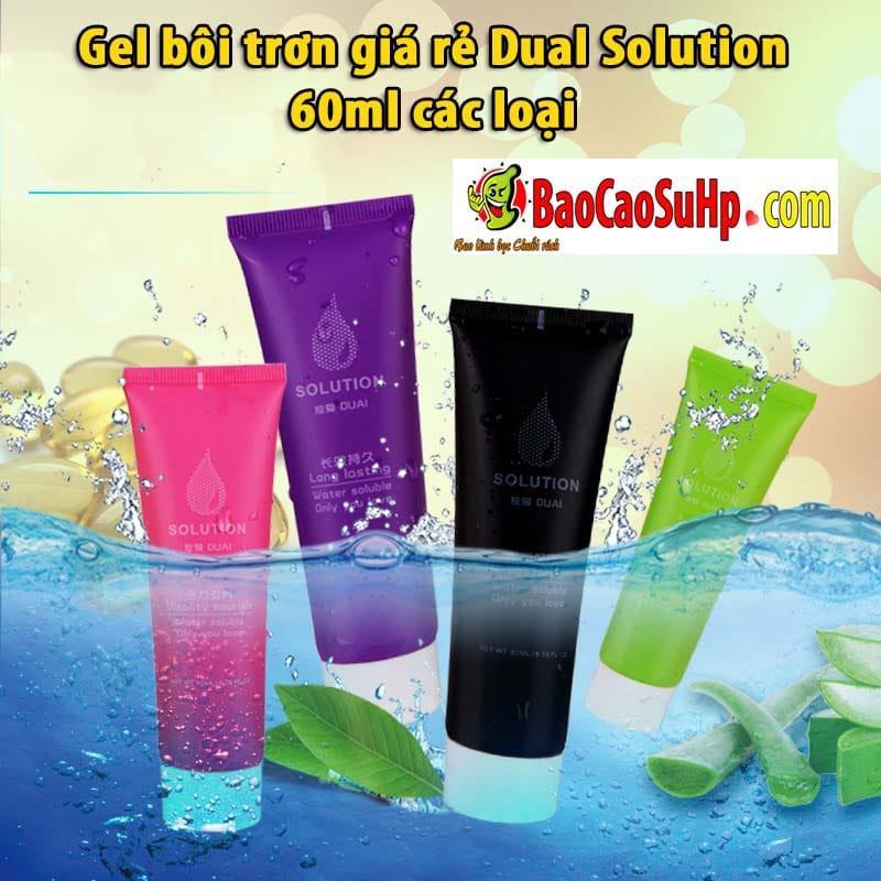 Gel Bôi Trơn Dual Solution 60ml Giá Rẻ Chính Hãng Khuyến Mãi
