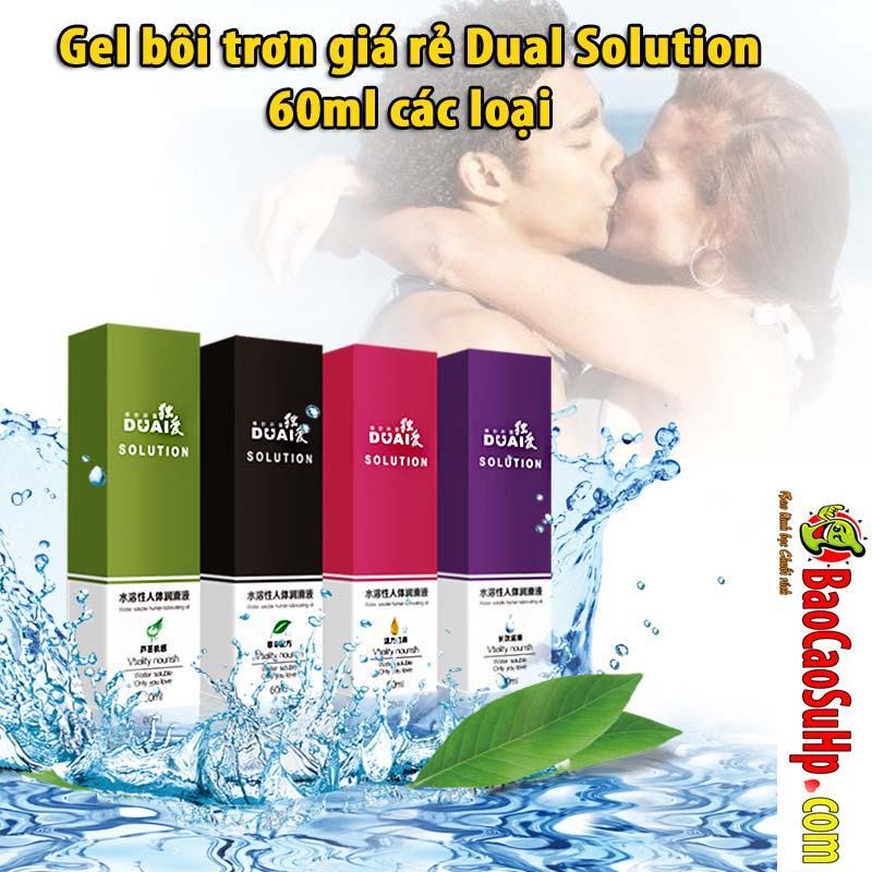 Gel Bôi Trơn Dual Solution 60ml Giá Rẻ Chính Hãng Khuyến Mãi