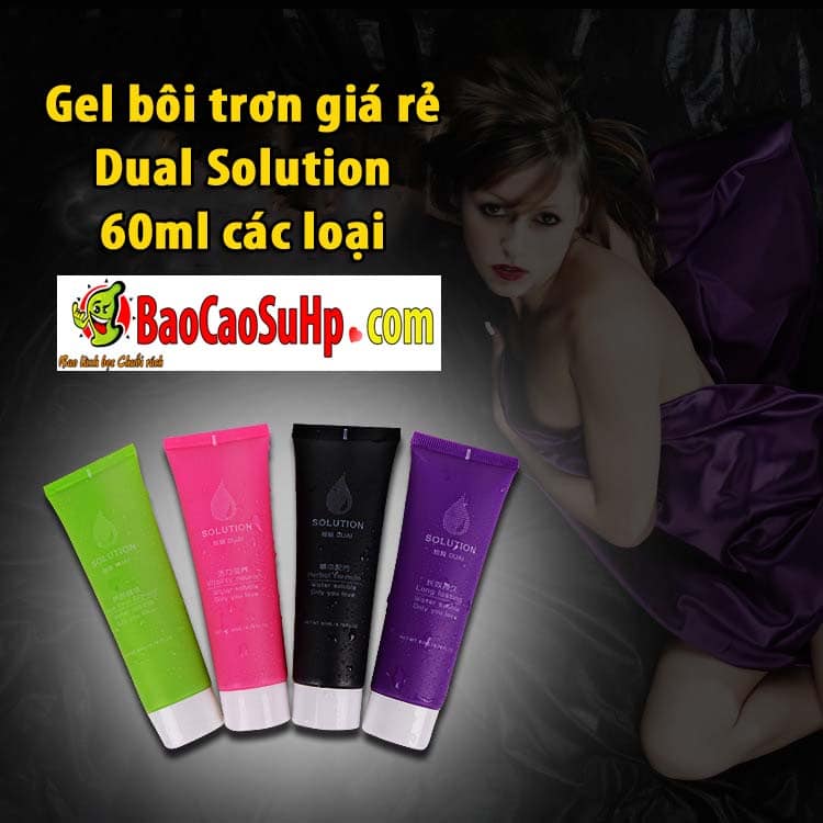 Gel Bôi Trơn Dual Solution 60ml Giá Rẻ Chính Hãng Khuyến Mãi