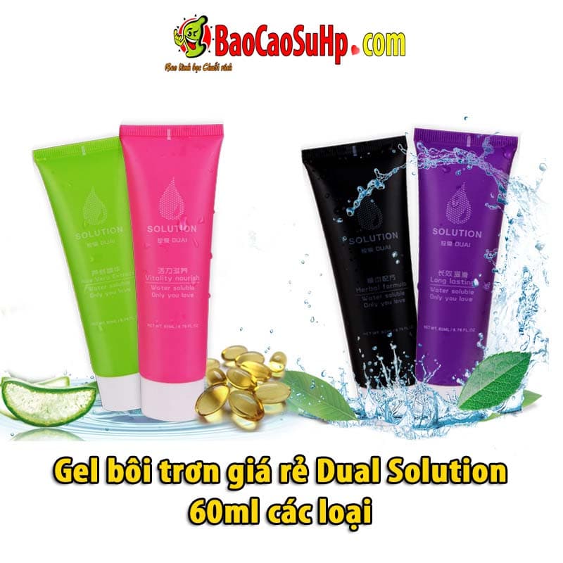 Gel bôi trơn Dual Solution 60ml an toàn hiệu quả giá tốt