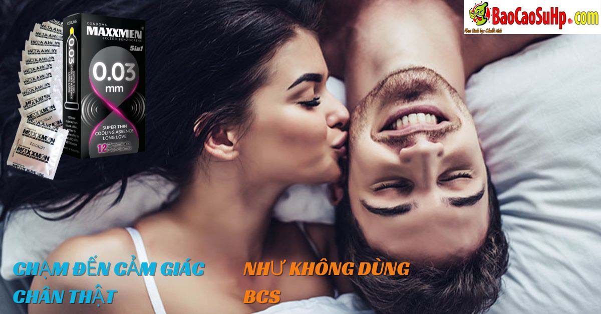 bao cao su maxman 0 7 - Bao cao su maxman siêu mỏng 0.03mm 5in1 bạc hà.