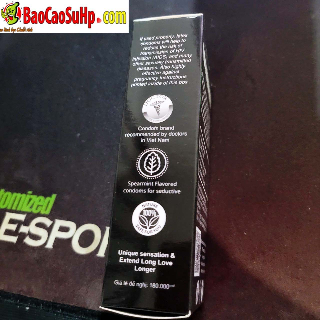 bao cao su maxman 0 8 - Bao cao su maxman siêu mỏng 0.03mm 5in1 bạc hà.