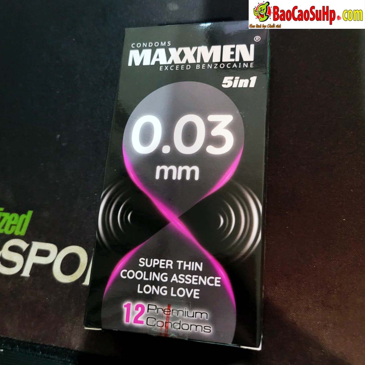 bao cao su maxman 0 9 - Bao cao su maxman siêu mỏng 0.03mm 5in1 bạc hà.
