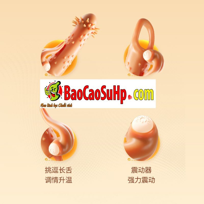 Bao cao su Pikilin đầu râu nhím gai nổi lưỡi liếm kích thích mạnh Bao cao su Pikilin đầu râu nhím gai nổi lưỡi liếm kích thích mạnh