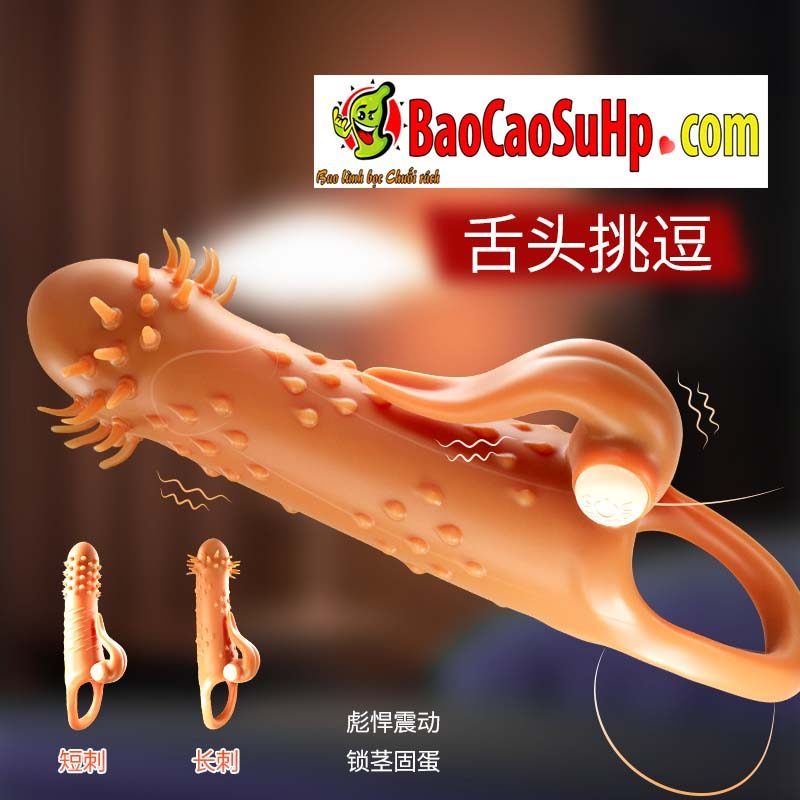 Bao cao su Pikilin đầu râu nhím gai nổi lưỡi liếm kích thích mạnh Bao cao su Pikilin đầu râu nhím gai nổi lưỡi liếm kích thích mạnh