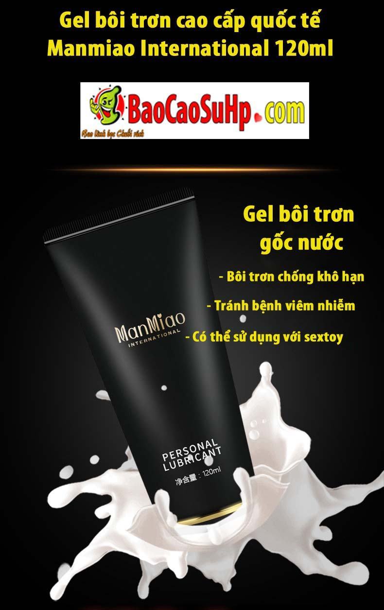 Gel bôi trơn Manmiao International 120ml cao cấp tăng khoái cảm