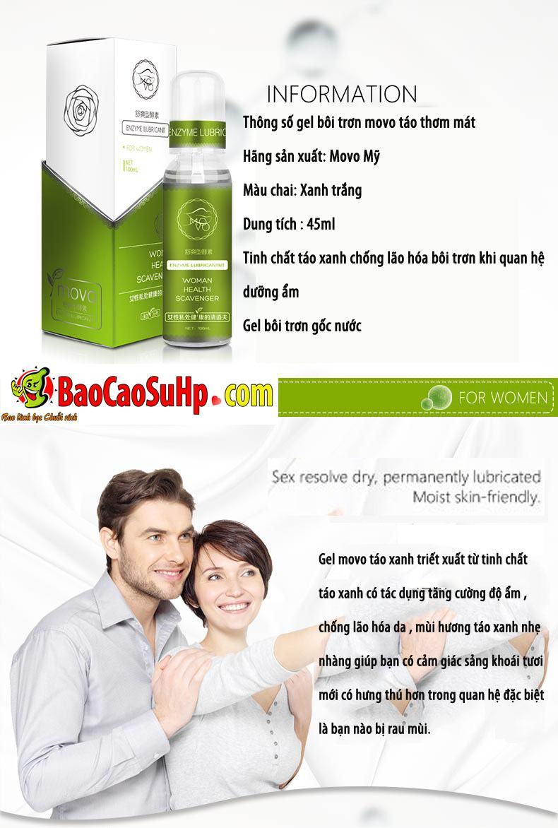 Gel bôi trơn Movo vị táo thơm mát kích thích mua ngay