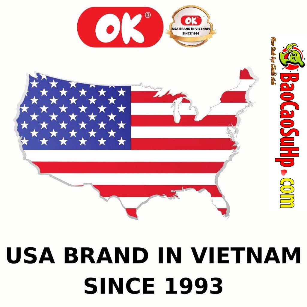 Bao cao su OK vị socola ngọt ngào dành cho gia đình 144c