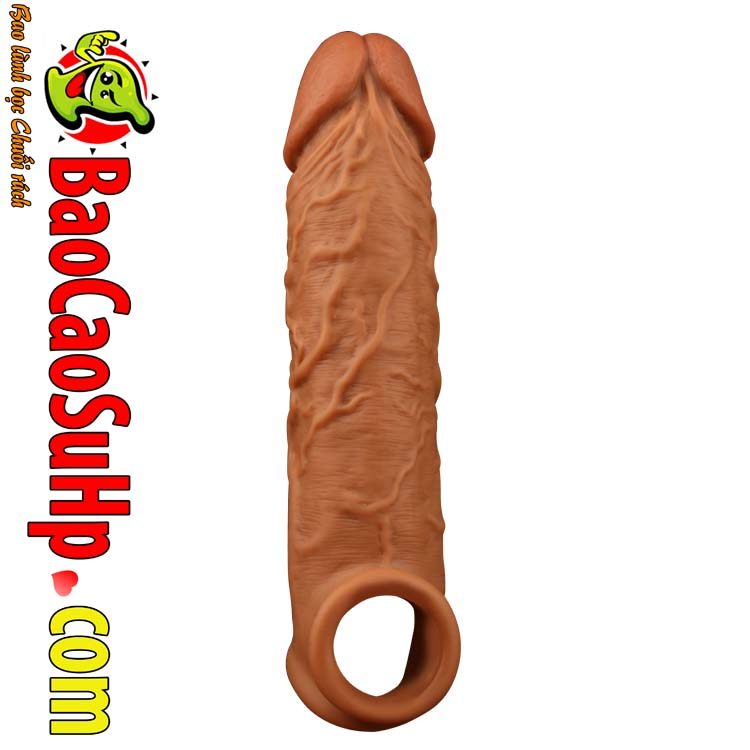 anh chup donden Silicone Tyson 8 - Bao cao su donden Silicone Tyson mềm mại màu da gân nổi