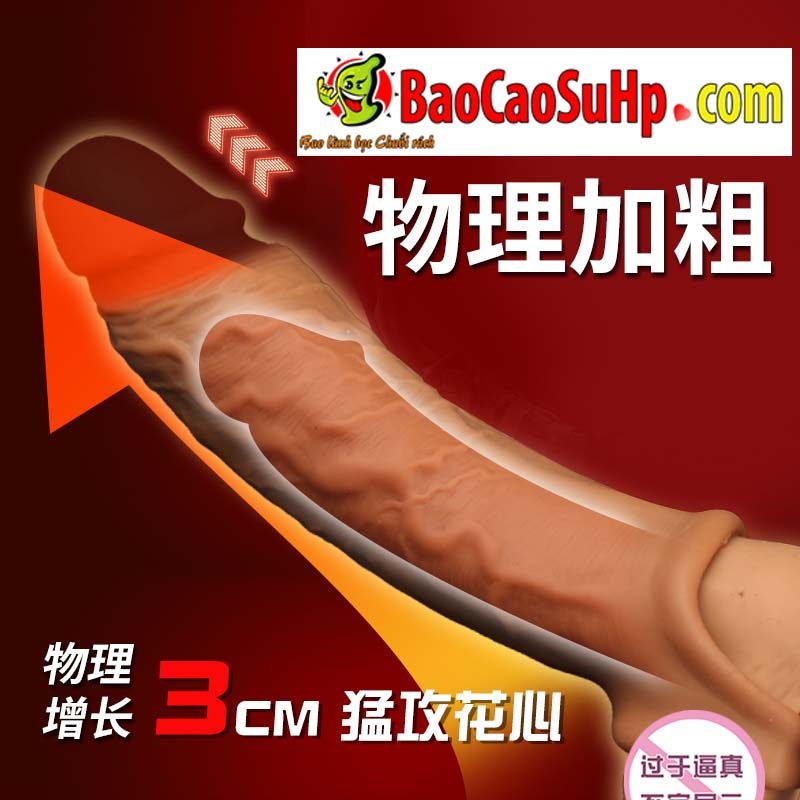 Bao cao su donden Silicone Tyson mềm mại màu da gân nổi