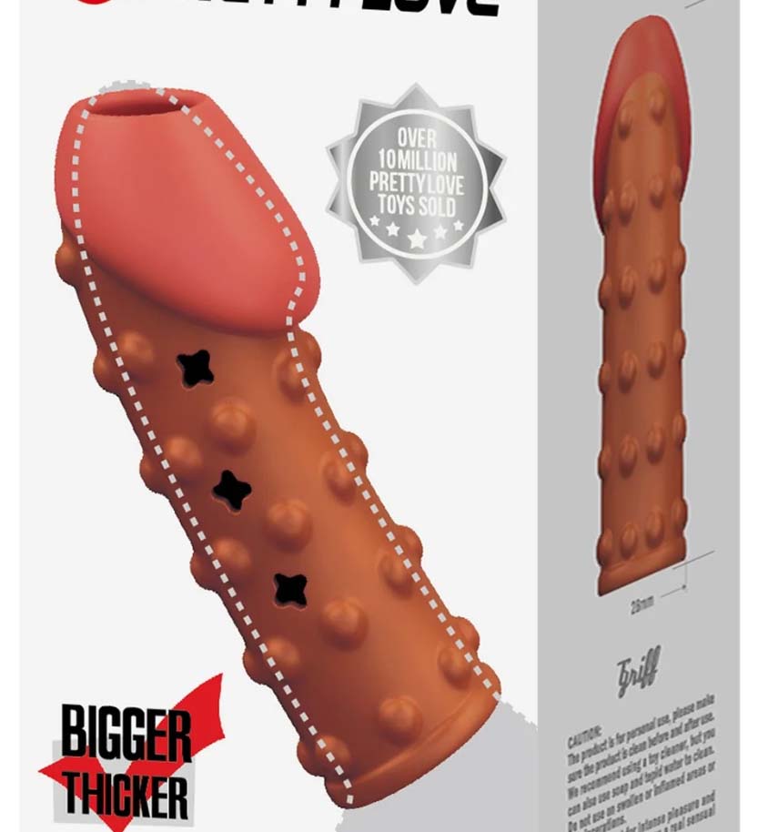 Bao Cao Su Đôn Dên Hở Đầu Có Gai PRETTY LOVE  Silicone