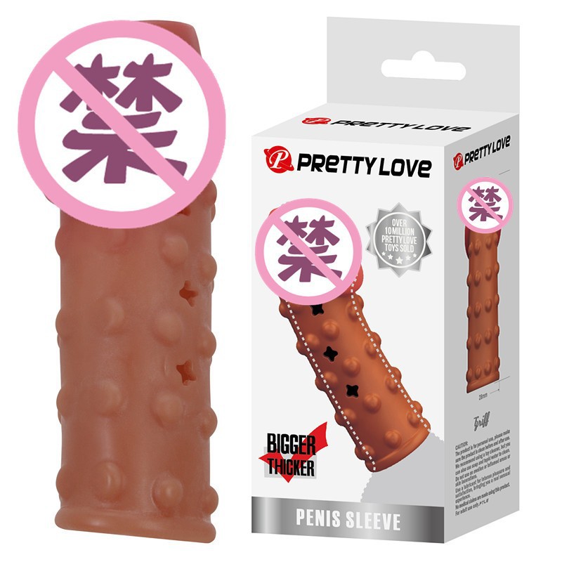 Bao cao su đôn dên gai PRETTY LOVE silicon an toàn tăng khoái cảm