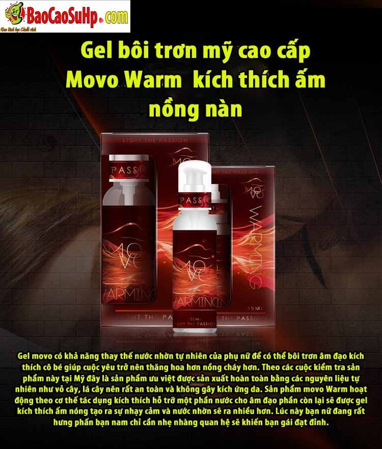 Gel bôi trơn Movo Warm ấm áp, mượt mà kích thích cực đỉnh