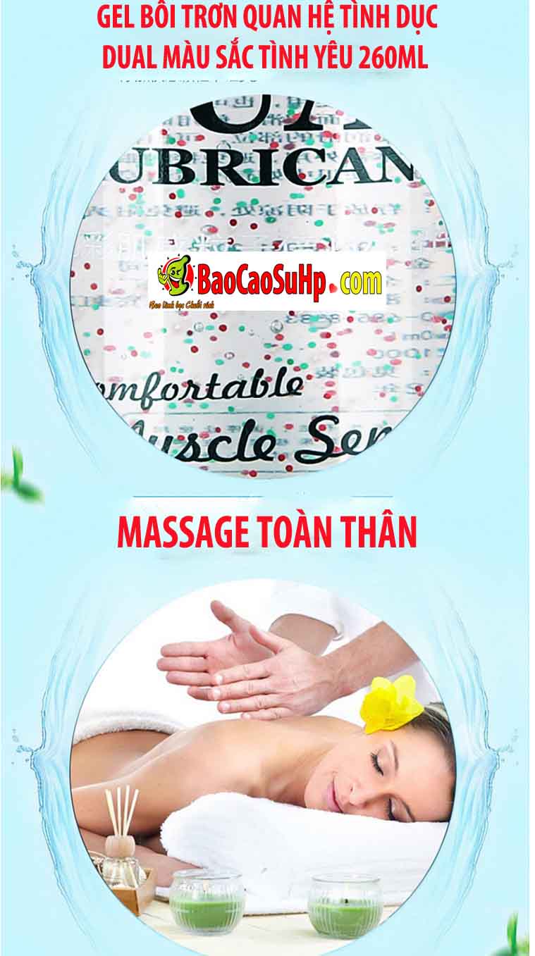 Gel bôi trơn Dual 260ml tăng khoái cảm an toàn cho cuộc yêu