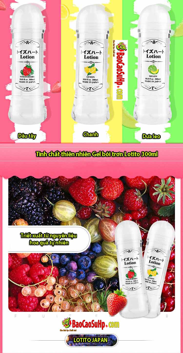 Japan 3in1 Fruit Scented Premium Lubricant Gel 300ml