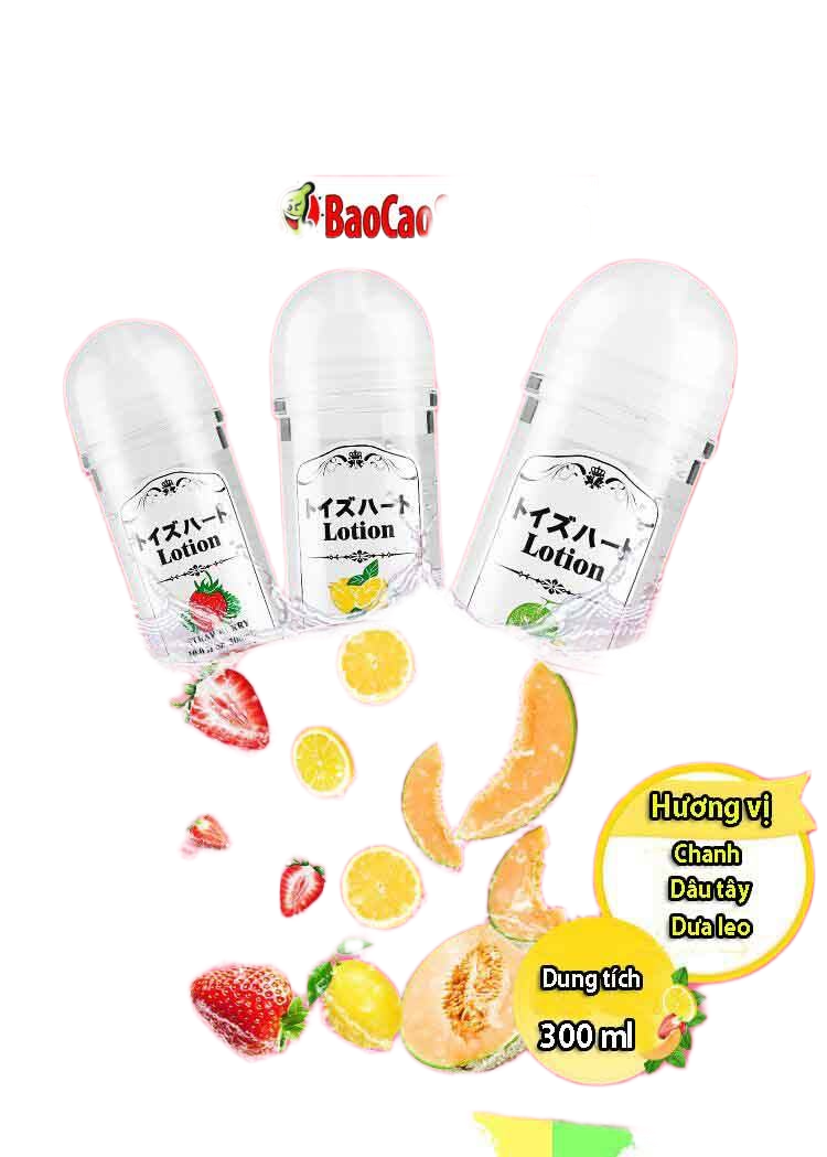 Gel bôi trơn 3in1 Nhật Bản hương trái cây 300ml cao cấp mượt mà an toàn 