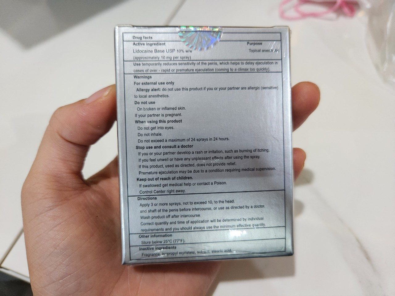 Playboy Delay Spray Black USA Fast Effective Prolong Intimacy