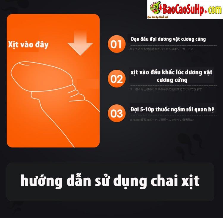 Chai xịt kéo dài quan hệ Nhật Bản Attack Delay Fluid hiệu quả