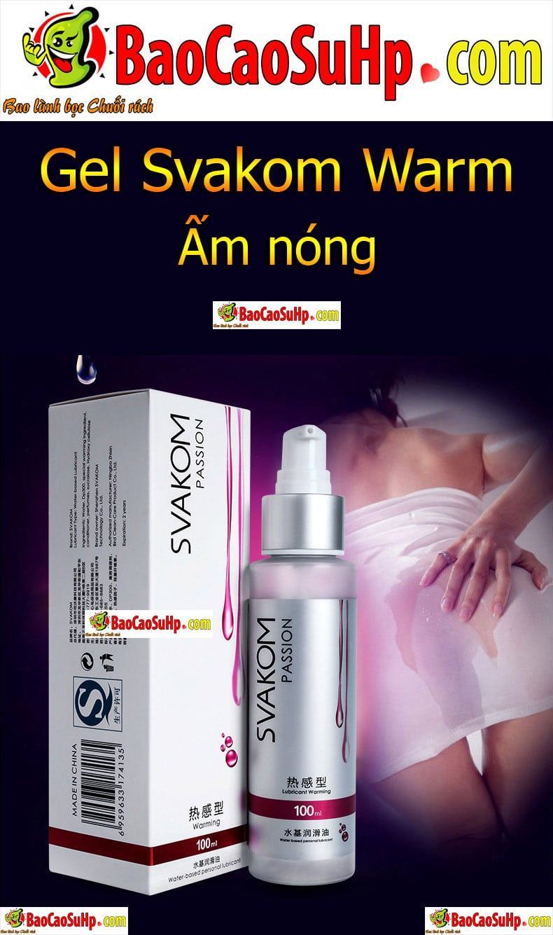 Gel bôi trơn Svakom Warm ấm nóng kích thích cực mạnh 60ml 