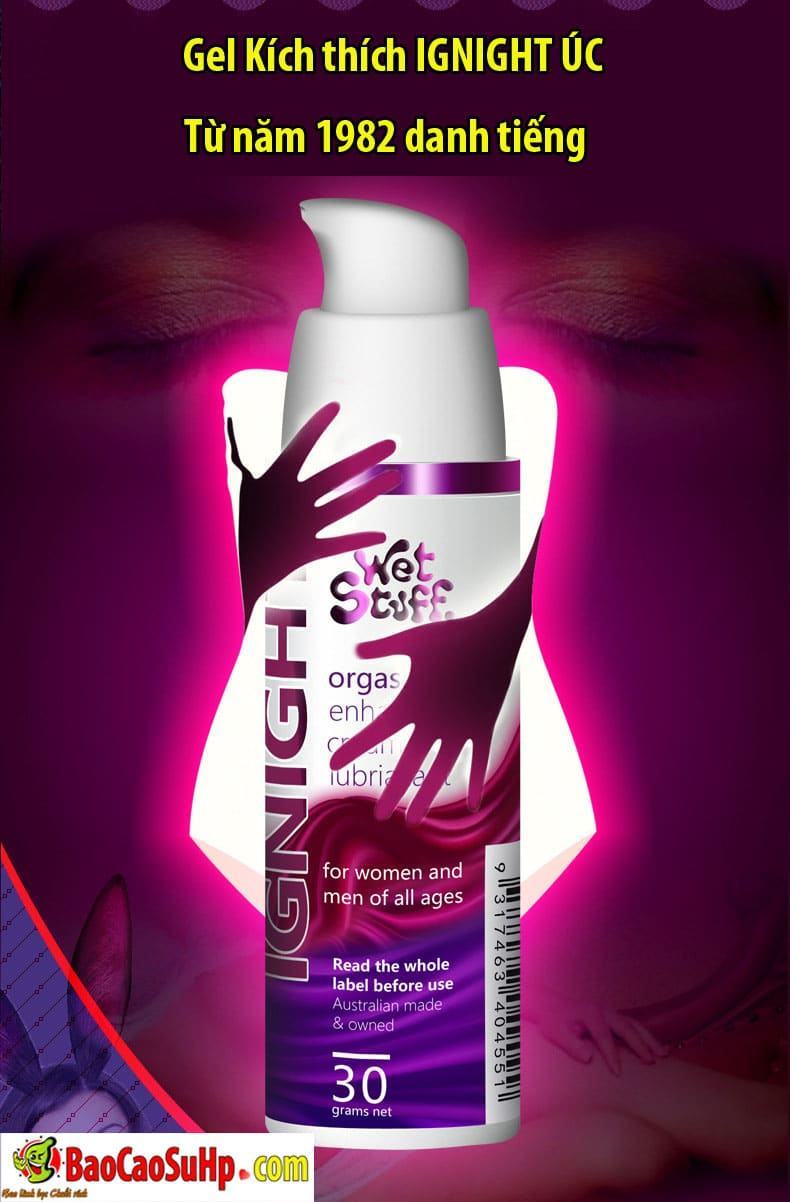 Gel bôi trơn IGNIGHT Úc tăng cảm xúc cực khoái tự nhiên Gel bôi trơn IGNIGHT Úc tăng cảm xúc cực khoái tự nhiên