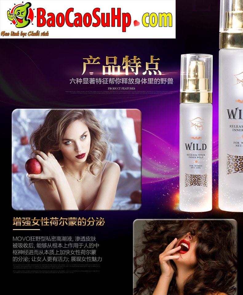 Gel kích thích nữ cao cấp MoVo Wild cảm giác mạnh kích yêu